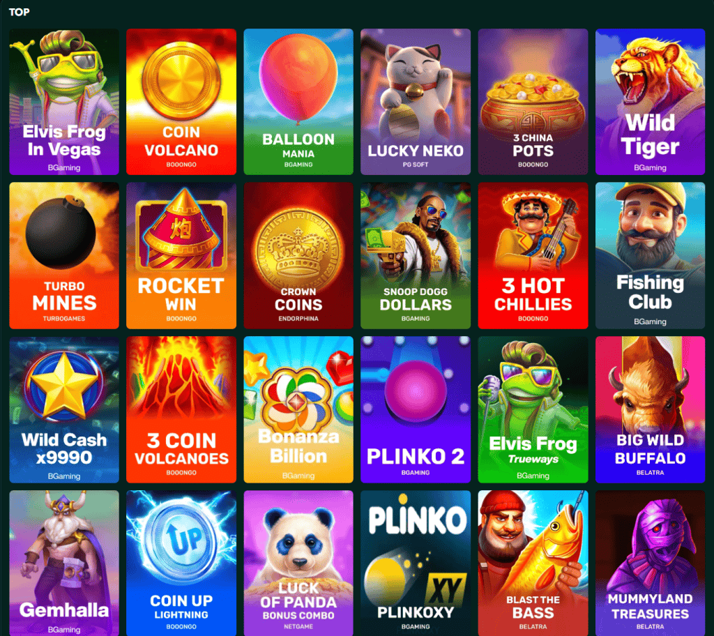 Crowngreen Casino Spiele
