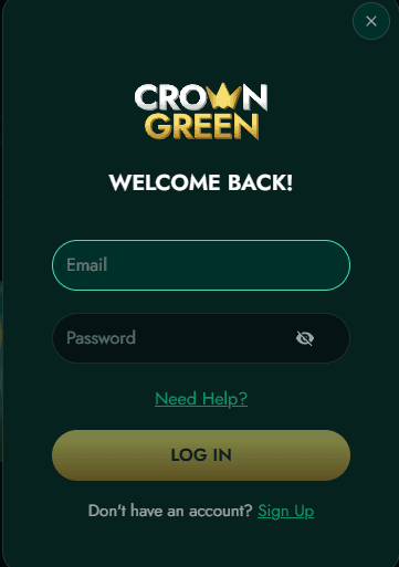 se connecter au casino Crowngreen